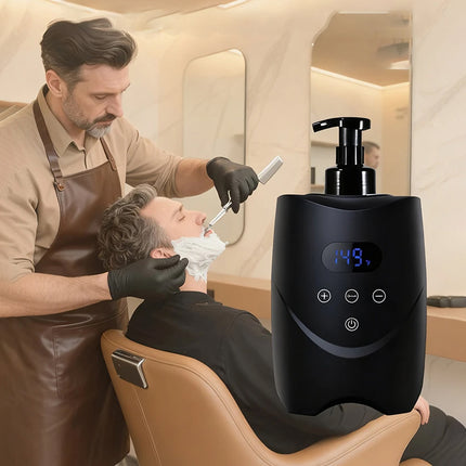 Professional Hot Lather Machine for Shaving Foam 120W Large Capacity Barber Salon Use