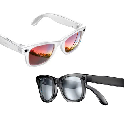 AI Smart Glasses with Bluetooth 5.4, 4GB Memory & IP65 Waterproof, 6-7H Music/Call