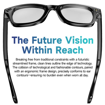 Bluetooth 5.3 Smart AI Glasses with 4GB Memory & 6-7H Music/Call Time