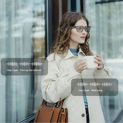 AI Smart Glasses with 2GB Memory, 420mAh Battery & Long-Lasting Playback