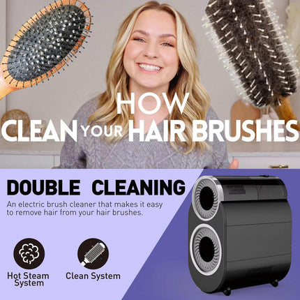 Portable Electric Hair Brush Cleaning Machine for Salon and Home Use