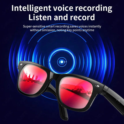 Waterproof AI Glasses with 16MB Memory and 10m Wireless Range