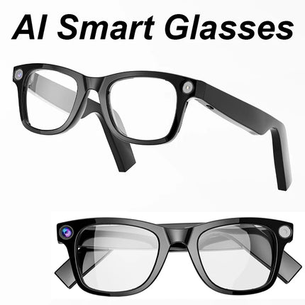 Portable AI Glasses with Bluetooth 5.4, 32GB Storage, Long Battery Life & Waterproof Design