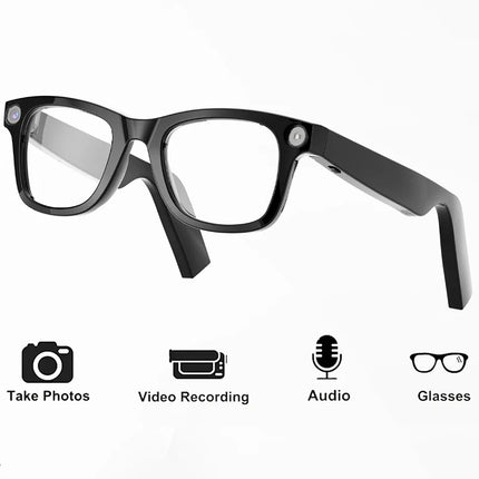 Portable AI Glasses with Bluetooth 5.4, 32GB Storage, Long Battery Life & Waterproof Design
