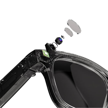 Portable AI Glasses with Bluetooth 5.4, 32GB Storage, Long Battery Life & Waterproof Design