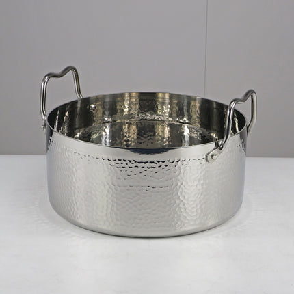 28cm Large Stainless Steel Stockpot, Triple Layer Induction Compatible Saucepan