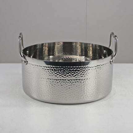 28cm Large Stainless Steel Stockpot, Triple Layer Induction Compatible Saucepan