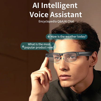 Portable AI Glasses with 4G Memory and 6-7H Music/Call Time