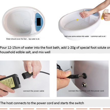 Digital Ionic Foot Spa Bath Machine with Hydrogen Technology 40W
