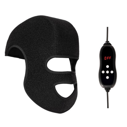 Portable 2-in-1 Red Blue LED Hair & Face Light Relaxation Mask 4 Modes 10-30 Min Timer