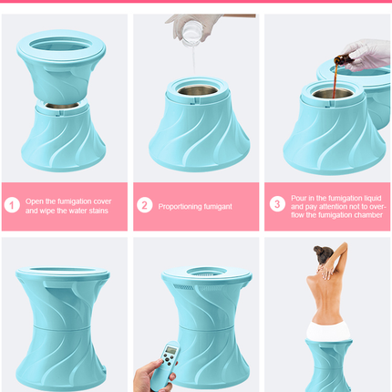 Portable Steam Seat 380ML Vaginal Spa Chair for Personal Care