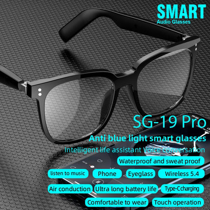 Portable AI Bluetooth Glasses, Waterproof, Lightweight with 6-7 Hour Playtime
