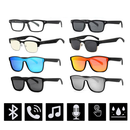 Portable Waterproof AI Glasses with 16MB Memory & 10m Transmission