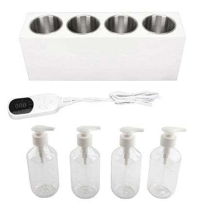 Electric Massage Oil Warmer 4 Bottle 300ml Professional Spa Warming Unit