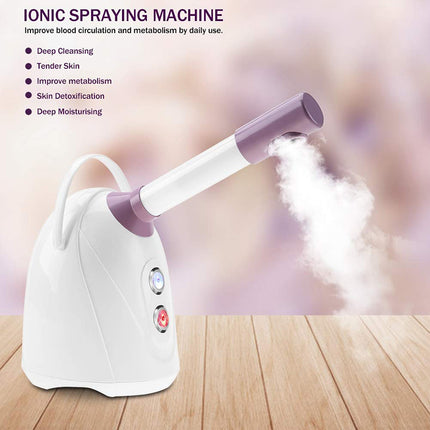Portable Ionic Facial Steamer Nano Mist Face Humidifier for Deep Cleansing and Hydration