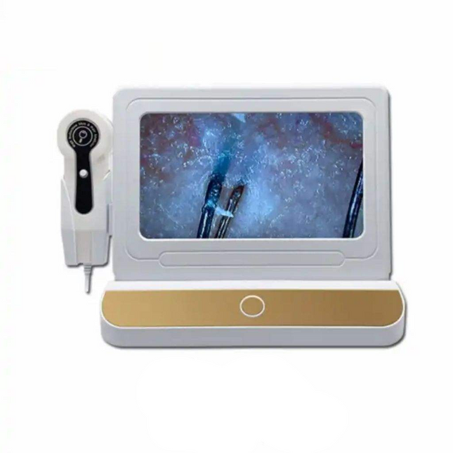 Portable 10 Inch LCD Skin and Scalp Analyzer with 50x 200x Zoom AI Detection