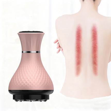 2-in-1 Electric Cupping Massager with Microcurrent and Vibration, Portable USB Rechargeable