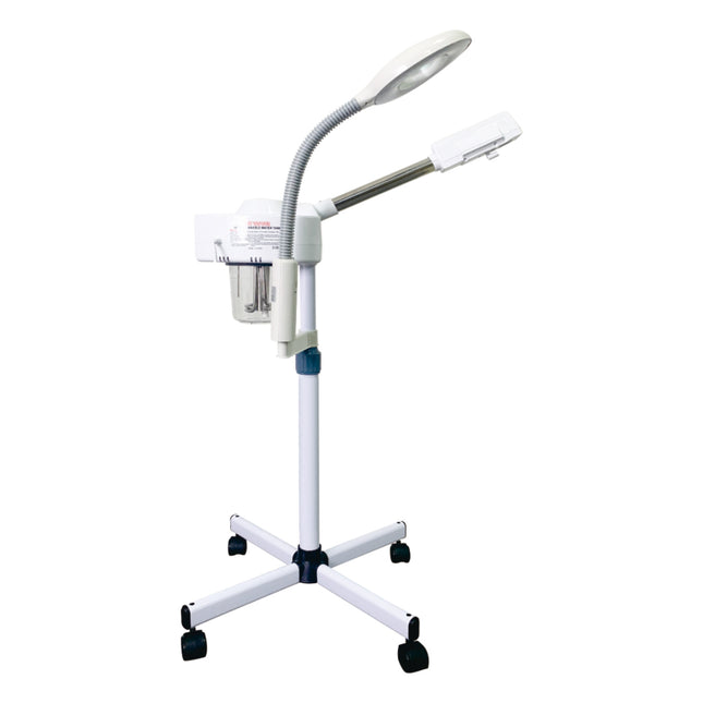 Professional Nano Facial Steamer with Magnifying Lamp and 360° Rotating Spray Head