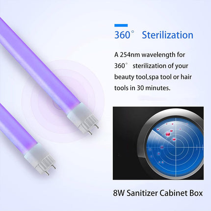 12L UV Ozone Sterilizer Cabinet with Glass Door Stainless Steel Towel Disinfection Unit