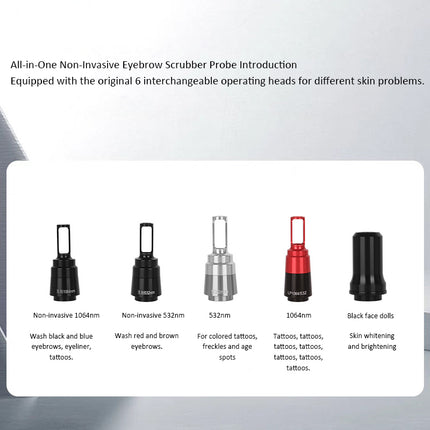 Portable Ultrasonic Eyebrow Scrubber with LED Indicator for Deep Pore Cleansing