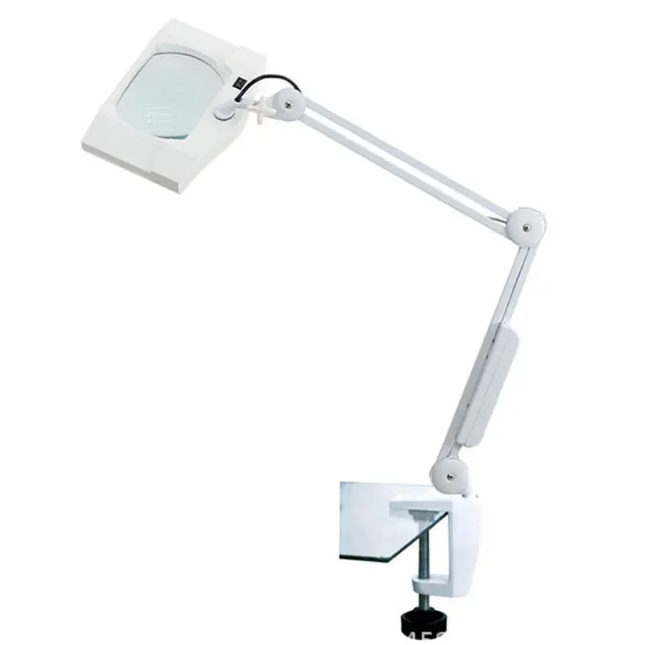 Professional Desktop Magnifying Lamp with Cold LED Light and 360° Rotation Stand