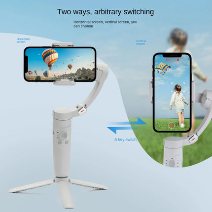 Compact Foldable Phone Gimbal Stabilizer with FPV Mode & 2200mAh Battery