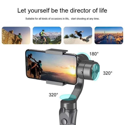 Cordless 3-Axis Handheld Gimbal Stabilizer for Smooth Video Recording – 280g Load Capacity
