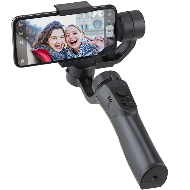 Cordless 3-Axis Smartphone Gimbal with Object Tracking & Zoom Control, 2500mAh Battery