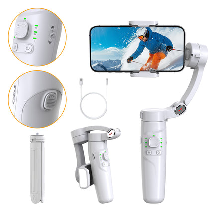 3-Axis Handheld Phone Gimbal Stabilizer with Object Tracking & Time-Lapse Mode