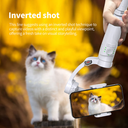 3-Axis Handheld Phone Gimbal Stabilizer with Object Tracking & Time-Lapse Mode