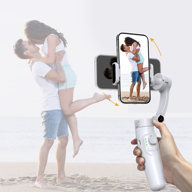 3-Axis Handheld Phone Gimbal Stabilizer with Object Tracking & Time-Lapse Mode