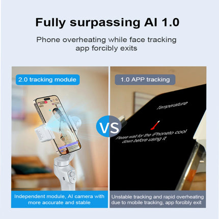 Compact Foldable Phone Gimbal Stabiliser with Object Tracking & Time-Lapse