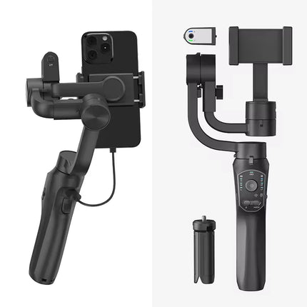 3-Axis Handheld Gimbal Stabilizer with 360° Rotation & AI Tracking for Mobile Phones