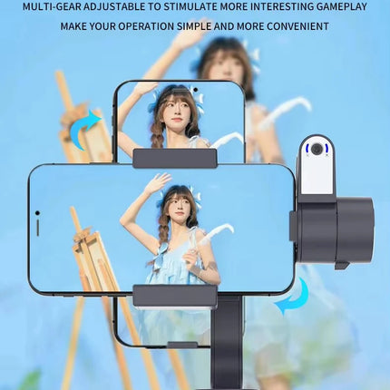 3-Axis Handheld Gimbal Stabilizer with 360° Rotation & AI Tracking for Mobile Phones