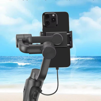 3-Axis Handheld Gimbal Stabilizer with 360° Rotation & AI Tracking for Mobile Phones