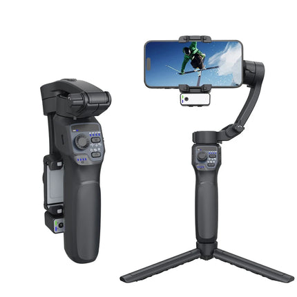 3-Axis Foldable Smartphone Gimbal with Zoom, Panoramic, and Multiple Shooting Modes