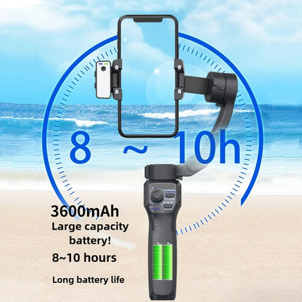 3-Axis Foldable Smartphone Gimbal with Zoom, Panoramic, and Multiple Shooting Modes
