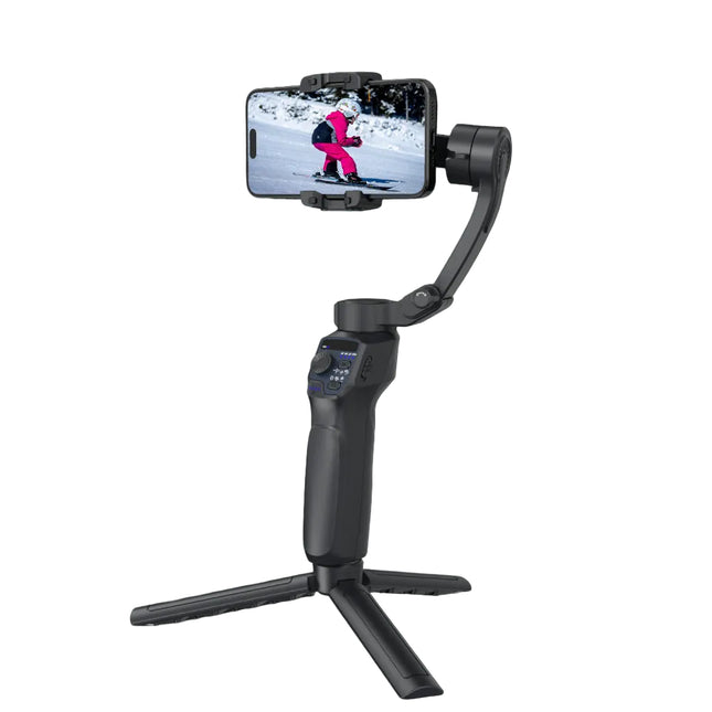 Compact 3-Axis Stabilizer with Zoom, Panoramic & Inception Modes