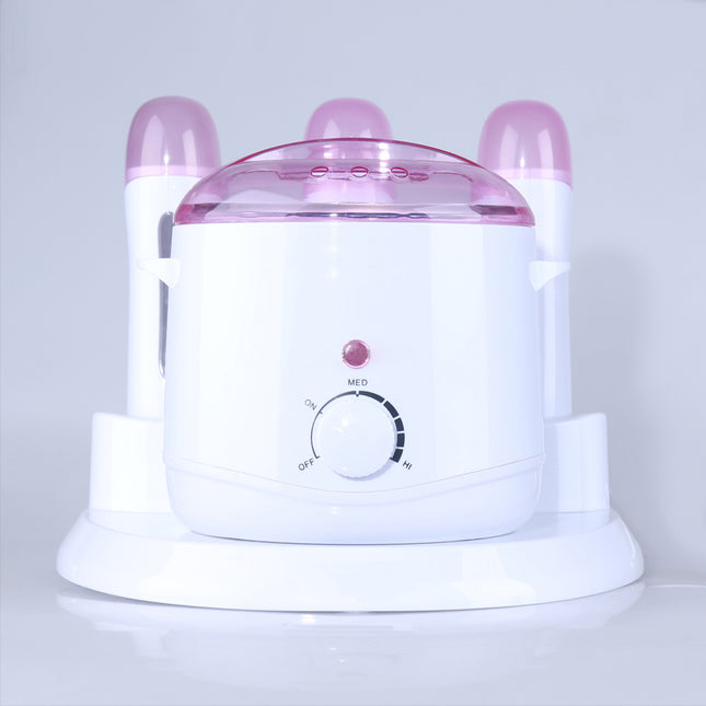 3-in-1 Wax Warmer Roll On Hair Removal Kit with Aloe Formula for Body and Legs