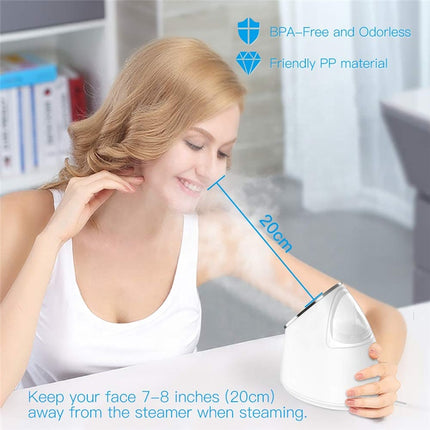 Ultrasonic Nano Facial Steamer with Ionic Mist for Deep Cleansing and Hydration