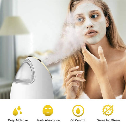Ultrasonic Nano Facial Steamer with Ionic Mist for Deep Cleansing and Hydration