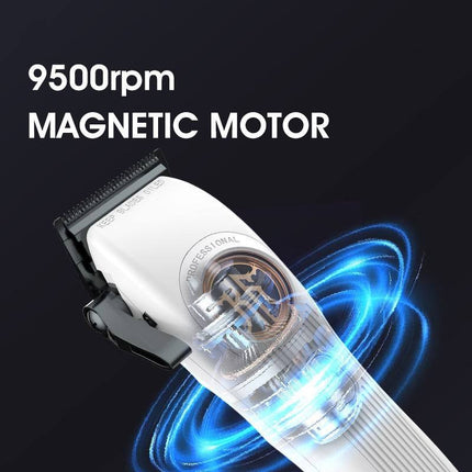 Professional Cordless Hair Clippers 10000 RPM Rechargeable Hair Cutting Machine with Strong Motor