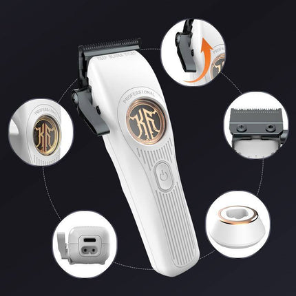 Professional Cordless Hair Clippers 10000 RPM Rechargeable Hair Cutting Machine with Strong Motor