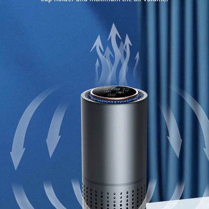 Portable HEPA Air Purifier with Negative Ion and Touch Control for Home Office Desktop
