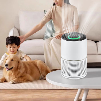 Portable HEPA Air Purifier with UV Light and Negative Ion Function for Home Bedroom Office