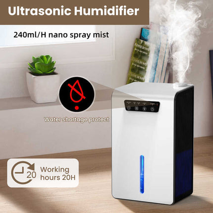 3.5L 2-in-1 Humidifier Dehumidifier with LED Display and Automatic Shutdown