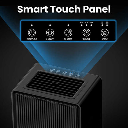 Compact 2500ml Electric Air Dehumidifier with Electronic Control for Indoor Moisture Control