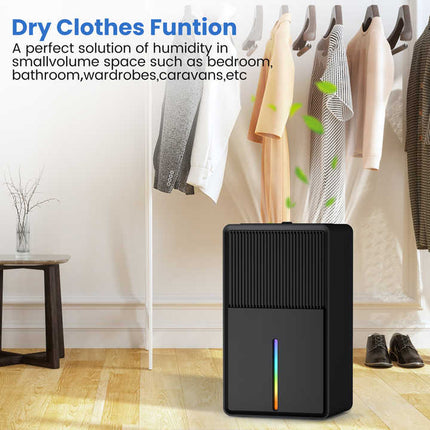 Compact 2500ml Electric Air Dehumidifier with Electronic Control for Indoor Moisture Control
