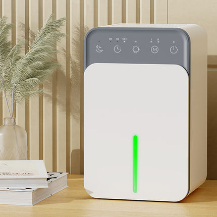 Portable Semiconductor Dehumidifier with 1.5L Water Tank Touch Control for Bedroom and Home