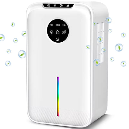 Portable Household Dehumidifier with 1L Water Tank and Electronic Humidity Control